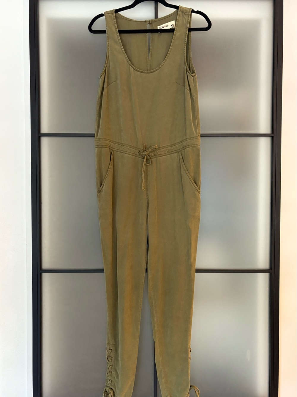 pistola Olive Utility Sleeveless Jumpsuit